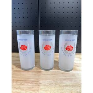 Lot of 3 - 1985 Kentucky Derby Bar Glasses
